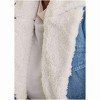 VENUS Womens Denim Faux Shearling Jacket - 4 of 4