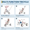 7-in-1 Foldable Baby Tricycle with Adjustable Parent Handle,Toddler Trike with Safety Harness - 2 of 4