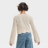Girls' Open Knit Flyaway Cardigan - art class™ - 2 of 3