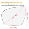 Unique Bargains Mirror Glass with Backing Driver Side LH for Land Rover for Range Rover Evoque 1PC - 3 of 4