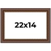 PosterPalooza | Traditional Brown Picture Frame - UV Acrylic, Backing Board, Hanging Hardware Included - 2 of 4