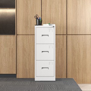 NicBex Locking File Cabinet with Drawers, Metal Space Saving Vertical Cabinet for Home & Office, Fits Letter/A4/Legal Files, Assembly Required, Black - 1 of 4