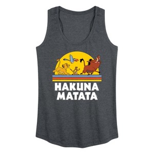 Women's - Disney - Hakuna Matata Graphic Racerback Tank - 1 of 4
