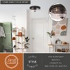 VAXCEL Addison 15-in W Black Contemporary Flush Mount Ceiling Light Fixture with Clear Glass - 2 of 4