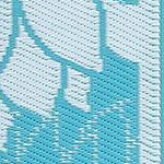 light blue/white