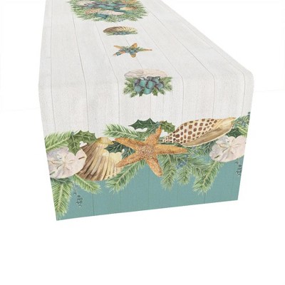 Laural Home Christmas by the Sea Rectangle Table Runner
