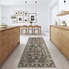 Retro Mottled Flowers Area Rug Boho Design Non-Shedding Easy Care Ideal for High Traffic Areas In Living Room Bedroom Office Kitchen - 4 of 4