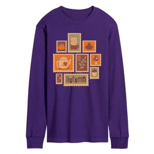 Men's - Instant Message - Fall Stamp Cluster Long Sleeve Graphic T-Shirt - 1 of 3