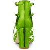 Allegra K Women's Strappy Crisscross Adjustable Buckle Strap Block Heels Sandals - 3 of 4