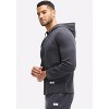 Peloton Men's Waffle Full Zip Hoodie, Slate - 2 of 4