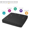 MABIS Natural Pincore Foam Comfort Seat Cushion Support for Chairs and Wheelchairs with Nylon Oxford Cover, 16 x 18 x 3 inches, Black - 4 of 4