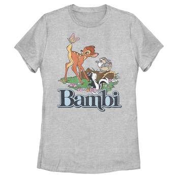 Womens Juniors T-shirt Bambi Scene : Distressed Classic Target