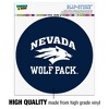 University of Nevada, Reno Cardinals Automotive Car Window Locker Circle Bumper Sticker - 3 of 4