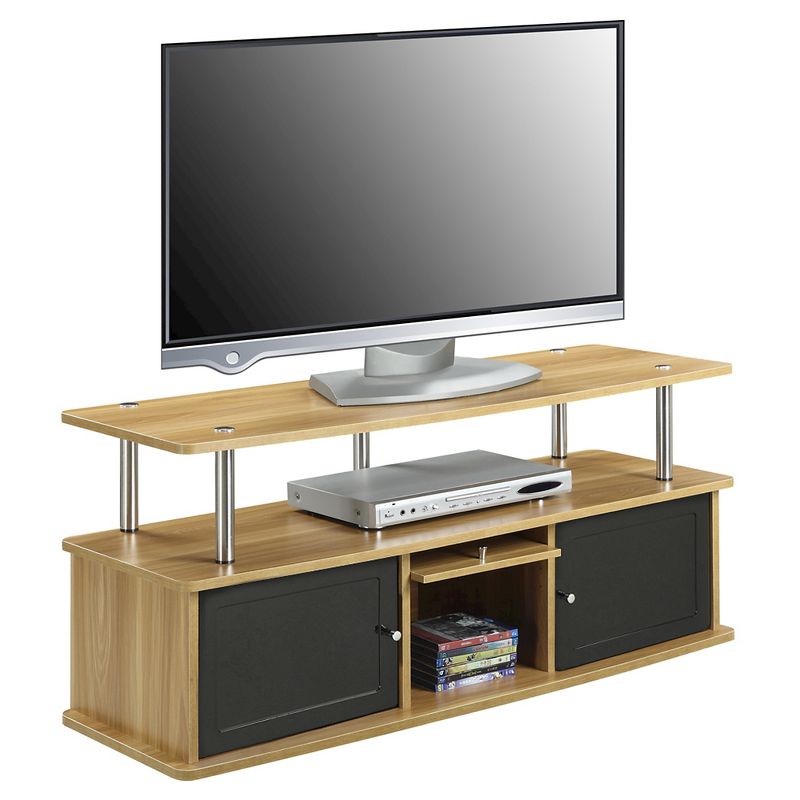 Designs2Go TV Stand for TVs up to 50" with 3 Storage Cabinets and Shelf - Breighton Home, 2 of 4