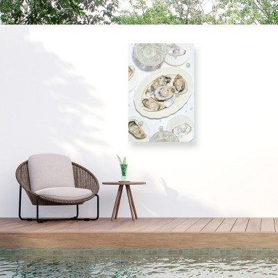 Trademark Fine Art - 1x Studio III Oysters A Pearls No 03 Matted Framed Art
