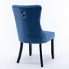 FURNIinspire Dining Chairs Dining Room Chair Kitchen Chairs Set Of 2, Modern Velvet Upholstered Solid Wood Dining Chair, Blue, 24.4"*19.7"*37.5" - 2 of 4