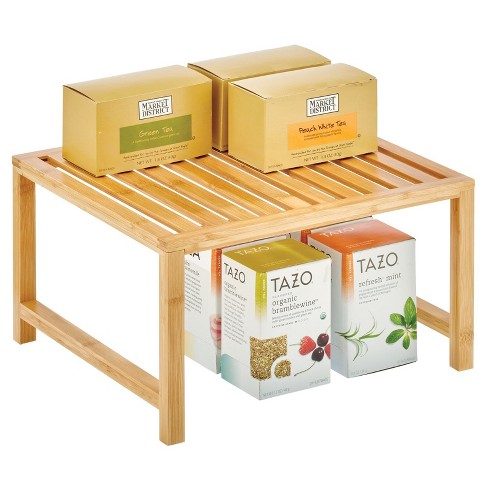 Mdesign Bamboo Stackable Food Storage Organization Bin - Natural Wood :  Target