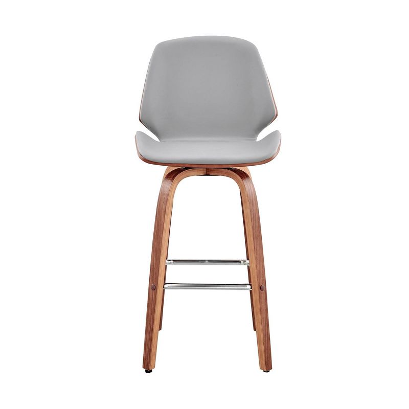 26" Arabela Counter Height Barstool with Leather Seat - Armen Living, 3 of 13
