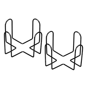 Unique Bargains Holds Multiple Coasters Metal Storage Rack for Both Round and Square 2 Pcs - 1 of 4