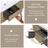 Whisen Floating Wall-Mounted Bathroom Vanity with Resin Sink, Water-Resistant Timber Cabinets and Drawers - 4 of 4