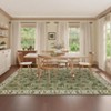 Modern Foldable Area Rugs for Living Room Vintage Striped Washable Low Pile Carpet Navy Indoor Easy Care Soft Non Slip Rug - 4 of 4