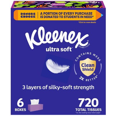 Kleenex Ultra Soft 3-Ply Facial Tissue
