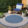 Beach House BHS286 UV & Stain Resistant Non-Shedding Power Loomed Indoor/Outdoor Rugs - Safavieh - 2 of 4