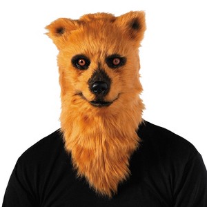Morris Costumes Adult General Sizing Bear Moving Mouth Overhead Mask Halloween Costume Mask - Brown One Size Fits Most - 1 of 4