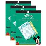 Eureka Mickey Hello Duplicate Notes, 50 Forms Per Pack, 3 Packs