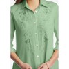 Woman Within Women's Plus Size Button-Front Embroidered Tunic - image 3 of 4