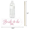 Big Dot of Happiness Funny Tying the Knot Photo Props, Pink Bow Coquette Bachelorette Party Decoration, Bridal Shower Photo Booth Props Kit – 10 Piece - 3 of 4
