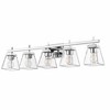 Lauren 5-Light Modern Vanity Wall Light - Steel, Dimmable, Damp Rated, 39" Wide - 2 of 4