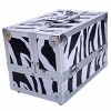 Aluminum Alloy Makeup Train Case Jewelry Organizer with Accordion Compartments for Travel and Professional Use - 3 of 4