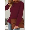 Women's Waist - Cinched Lantern Sleeve Pullover Sweater - Stylish, Comfortable, and Versatile for Fall and Winter - 4 of 4