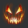Women's Lost Gods Evil Pumpkin Face Racerback Tank Top - 2 of 4