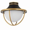 Crystorama Lighting Atlas 2 - Light Semi-Flush Mount in  Matte Black/Textured Gold - 2 of 4