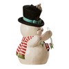Bethany Lowe 11.25 In Holly Jolly Snowman Mouse Peppermint Snowman Figurines - 2 of 3