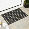 Juvale Black Rubber Welcome Door Mat Nonslip Indoor Outdoor Doormat (23.5 x 15.75 Inches) - 2 of 4