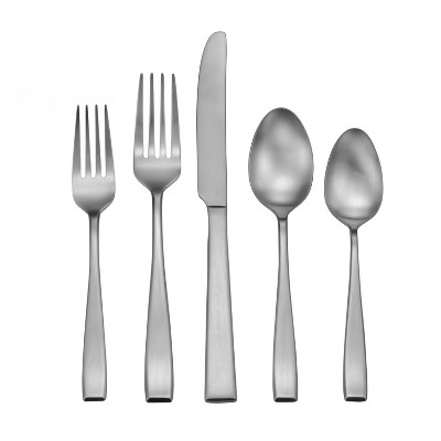 86pc Stainless Steel Satin Delancey Silverware Set - Studio Cuisine