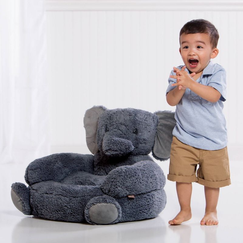 Elephant Plush Character Kids&#39; Chair - Trend Lab, 3 of 5