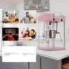 SEVOBAL Popcorn Poppers Tabletop Popcorn Maker with 6oz Stainless Steel Kettle Measuring Tools for Events, Pink, 10.43"*11.02"*16.54" - 4 of 4
