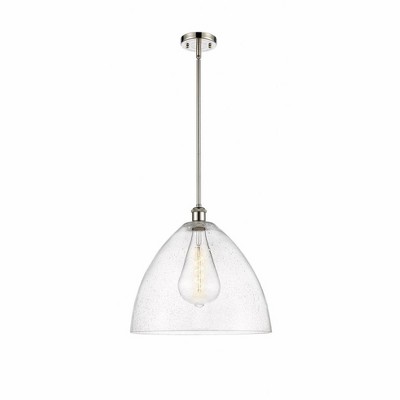 Bristol Glass - 1 Light Pendant In Industrial Style-16.75 Inches Tall and 16 Inches Wide