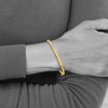 Black Bow Jewelry 3mm 14k Yellow Gold Polished Flat Hinged Bangle Bracelet - 2 of 4