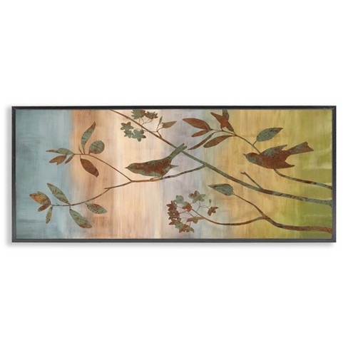 Stupell Industries Collaged Bird Nature Silhouette, 30" x 13" - image 1 of 4