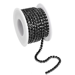 Unique Bargains DIY Bag Clothing Decoration Crystal Rhinestone Sew on Close Claw Chain Trim - 1 of 4
