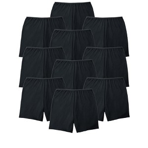 Comfort Choice Plus Size Cotton Boxer 10-Pack - 1 of 4