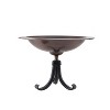 9" Classic II Birdbath with Tripod Stand Antique Copper - Achla Designs: Weather-Resistant, Deck & Garden Decor - 2 of 4