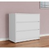 HomeRoots 34" White Three Drawer Dresser - 2 of 3