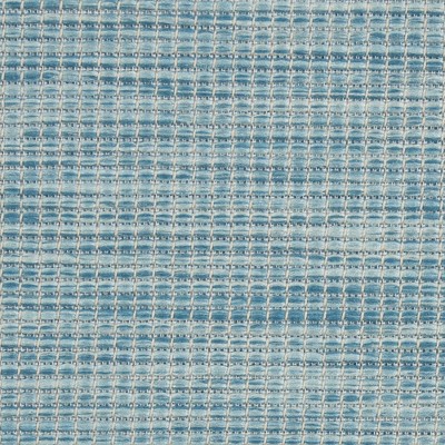 Aqua Solstice Flat Woven 4' x 6' Reversible Outdoor Rug