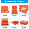 Unique Bargains Collapsible Paper Magnetic Closure Ribbon Gift Box for Birthday, Wedding - 3 of 4